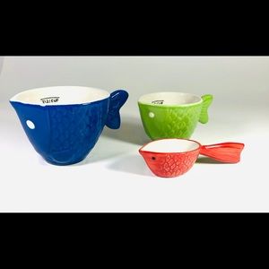 Pier 1 Fish Measuring Cups -Set of 3